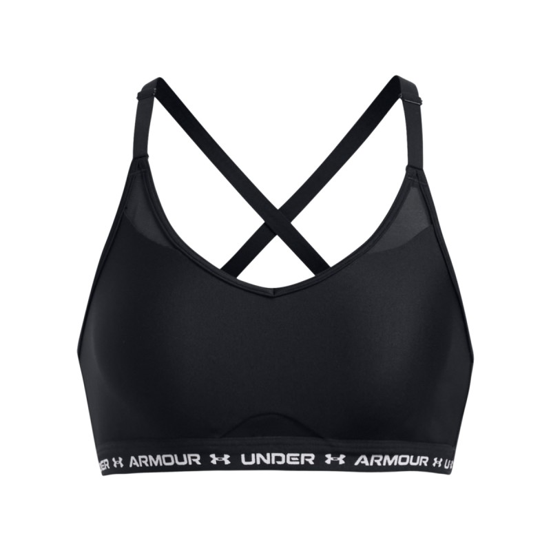 Under Armour UA Crossback Low Bra (1386424-001)ΓΥΝΑΙΚΕΙΟ ΜΠΟΥΣΤΑΚΙ ΜΑΥΡΟ