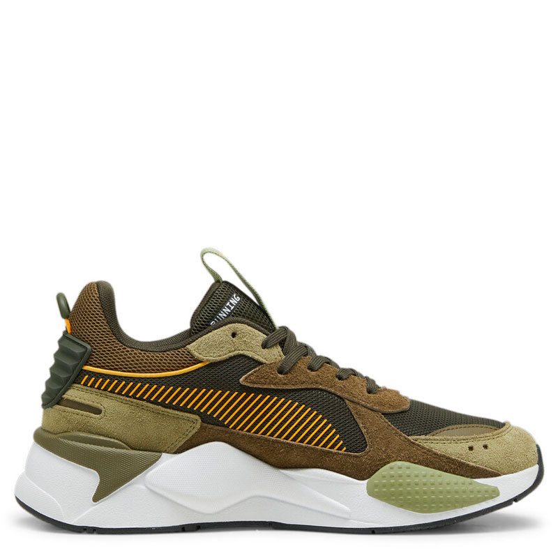 PUMA RS-X Heritage mens (398210-01)ΑΝΔΡΙΚΑ ΠΑΠΟΥΤΣΙΑ Dark Olive-Sun Stream