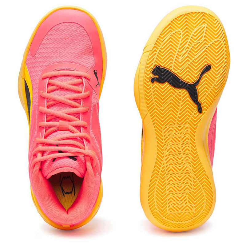 PUMA Court Pro Basketball Shoes JUNIOR (310842-01)ΠΑΙΔΙΚΑ ΠΑΠΟΥΤΣΙΑ ΜΠΑΣΚΕΤ Sunset Glow-Sun Stream