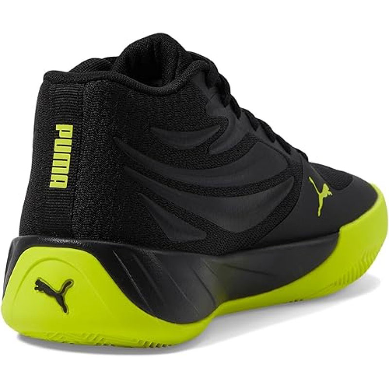 PUMA Court Pro Basketball Shoes JUNIOR (310842-03)ΠΑΙΔΙΚΑ ΠΑΠΟΥΤΣΙΑ ΜΠΑΣΚΕΤ Black-Electric Lime