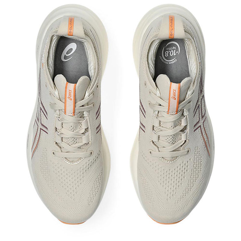 Asics Gel Nimbus 26 WMNS (1012B601-250)Γυναικεία Παπούτσια Running Oatmeal / Faded Orange