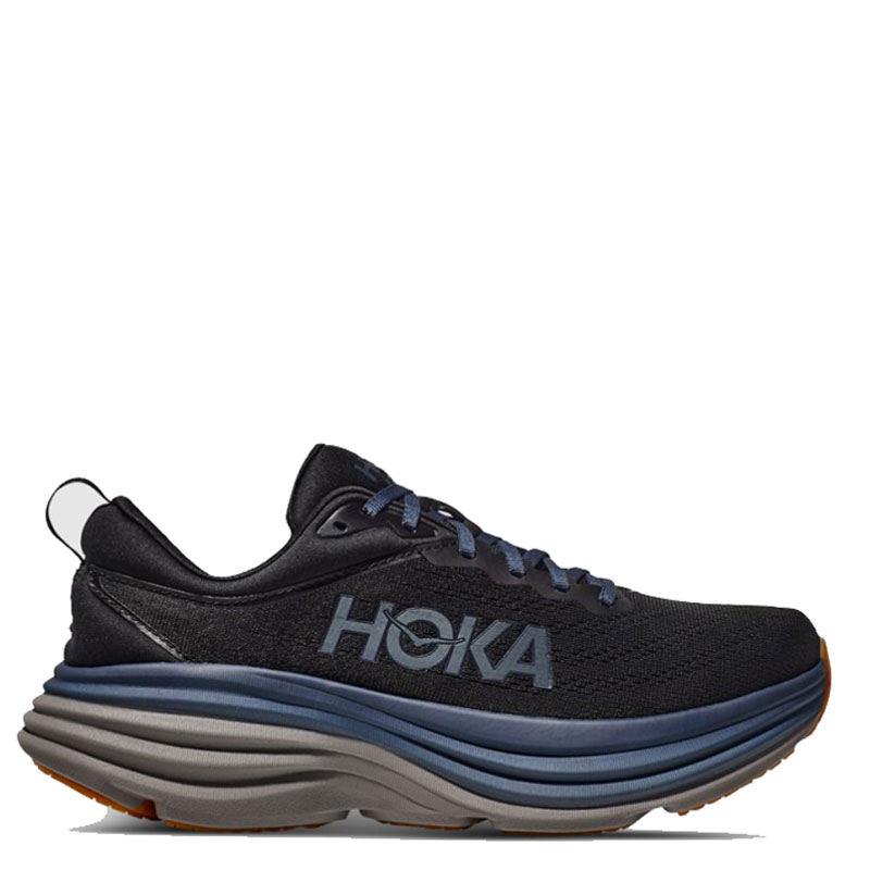 HOKA Bondi 8 (1123202-BCKRN)ΑΝΔΡΙΚΑ ΠΑΠΟΥΤΣΙΑ RUNNING BLACK / IRON ORE