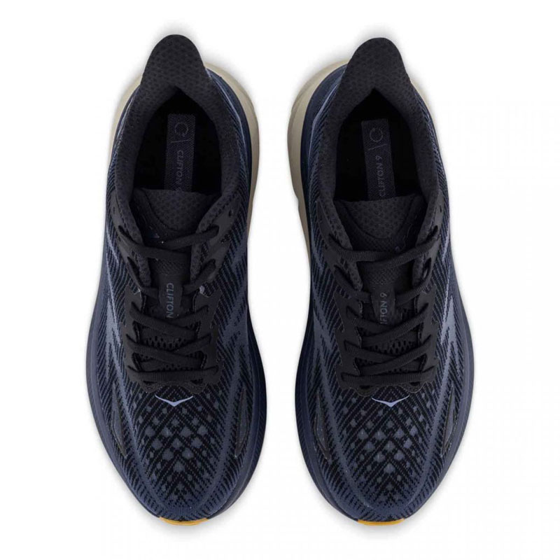 HOKA Clifton 9 (1127895-BYN)ΑΝΔΡΙΚΑ ΠΑΠΟΥΤΣΙΑ RUNNING BLACK / VARSITY NAVY