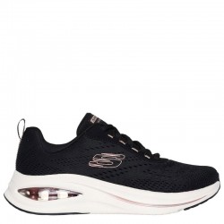 Skechers Engineered Mesh Metallic Trim Lace-Up Air-Cooled Mf (150074-BKRG)ΓΥΝΑΙΚΕΙΑ ΠΑΠΟΥΤΣΙΑ BLACK/WHITE/ROSE GOLD