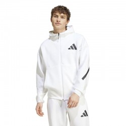 Adidas Z.N.E. Full-Zip Hooded Track Jacket (JF2443)ΑΝΔΡΙΚΗ ΖΑΚΕΤΑ ΜΕ ΚΟΥΚΟΥΛΑ  ΛΕΥΚΗ