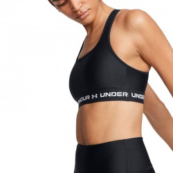 UNDER ARMOUR UA CROSSBACK MID BRA (1361034-006)ΓΥΝΑΙΚΕΙΟ ΜΠΟΥΣΤΑΚΙ ΜΑΥΡΟ