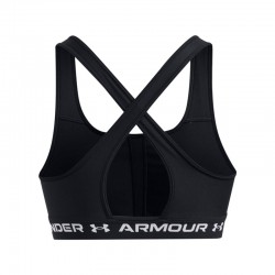 UNDER ARMOUR UA CROSSBACK MID BRA (1361034-006)ΓΥΝΑΙΚΕΙΟ ΜΠΟΥΣΤΑΚΙ ΜΑΥΡΟ