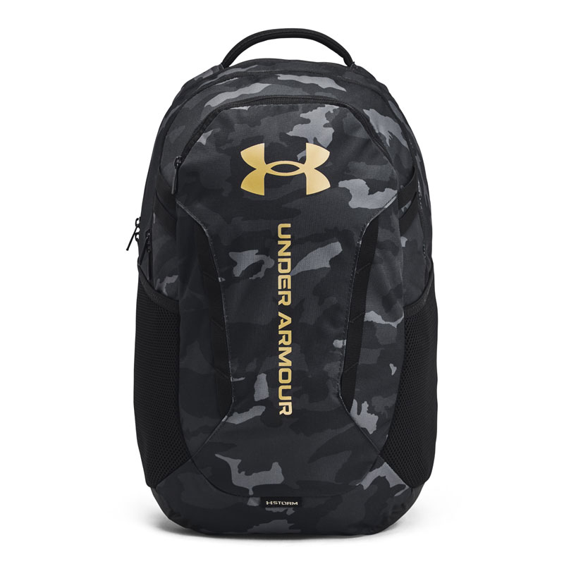 UNDER ARMOUR HUSTLE 6.0 BACKPACK (1384672-001)ΣΑΚΙΔΙΟ ΠΛΑΤΗΣ Black/Black/Metallic Gold 29 ΛΙΤΡΑ