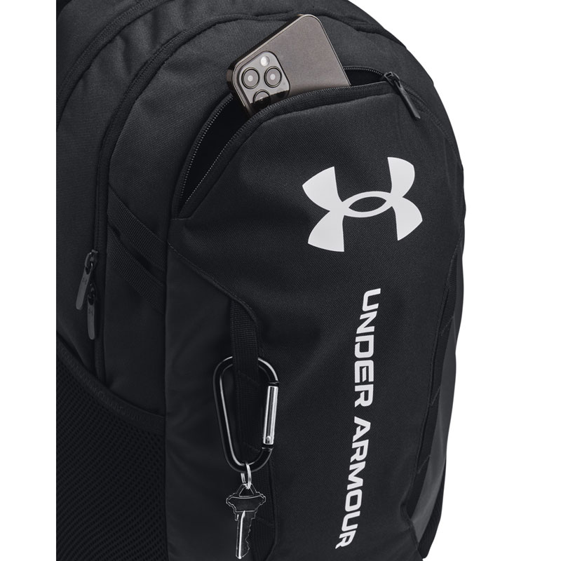 UNDER ARMOUR HUSTLE 6.0 BACKPACK (1384672-002)ΣΑΚΙΔΙΟ ΠΛΑΤΗΣ Black/Black/White 29 ΛΙΤΡΑ