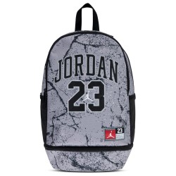 Jordan Jersey Backpack (9A0780-G0W)ΤΣΑΝΤΑ ΠΛΑΤΗΣ ΓΚΡΙ/ΜΑΥΡΟ 27 ΛΙΤΡΑ