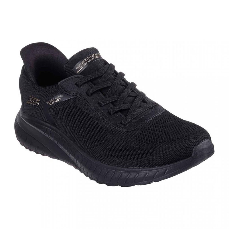 Skechers BOBS Sport Squad Chaos - Current Muse (117497-BBK) ΓΥΝΑΙΚΕΙΑ ΠΑΠΟΥΤΣΙΑ SLIP-INS ΜΑΥΡΑ