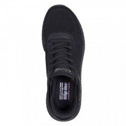 Skechers BOBS Sport Squad Chaos - Current Muse (117497-BBK) ΓΥΝΑΙΚΕΙΑ ΠΑΠΟΥΤΣΙΑ SLIP-INS ΜΑΥΡΑ