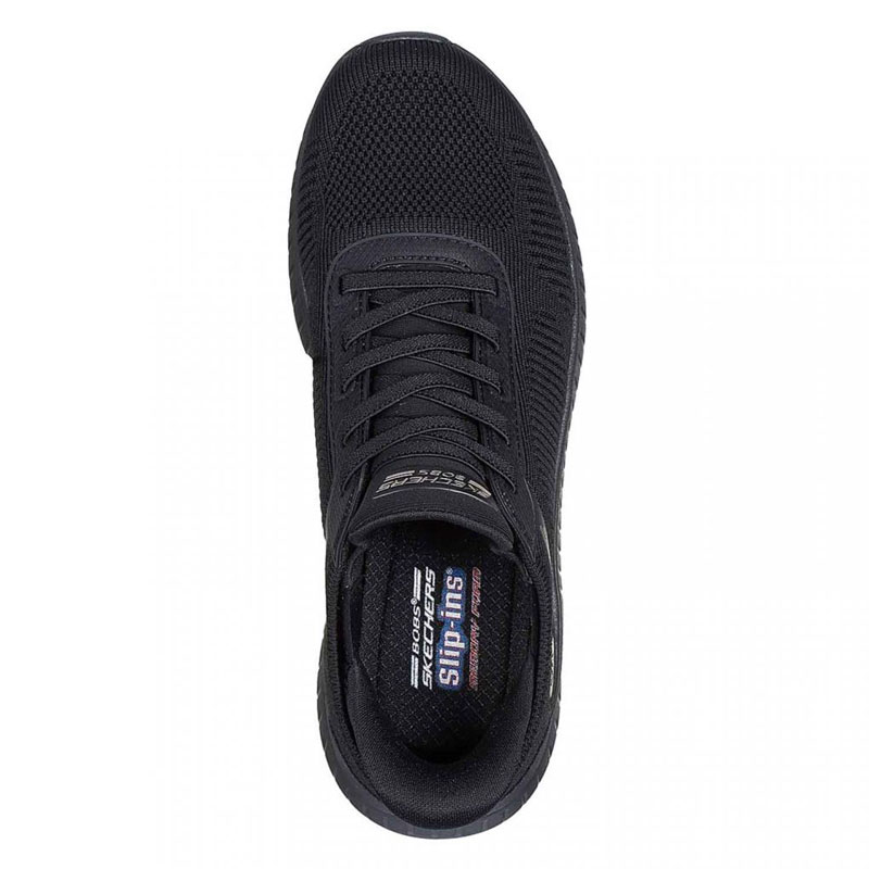 Skechers BOBS Sport Squad Chaos - Current Muse (117497-BBK) ΓΥΝΑΙΚΕΙΑ ΠΑΠΟΥΤΣΙΑ SLIP-INS ΜΑΥΡΑ