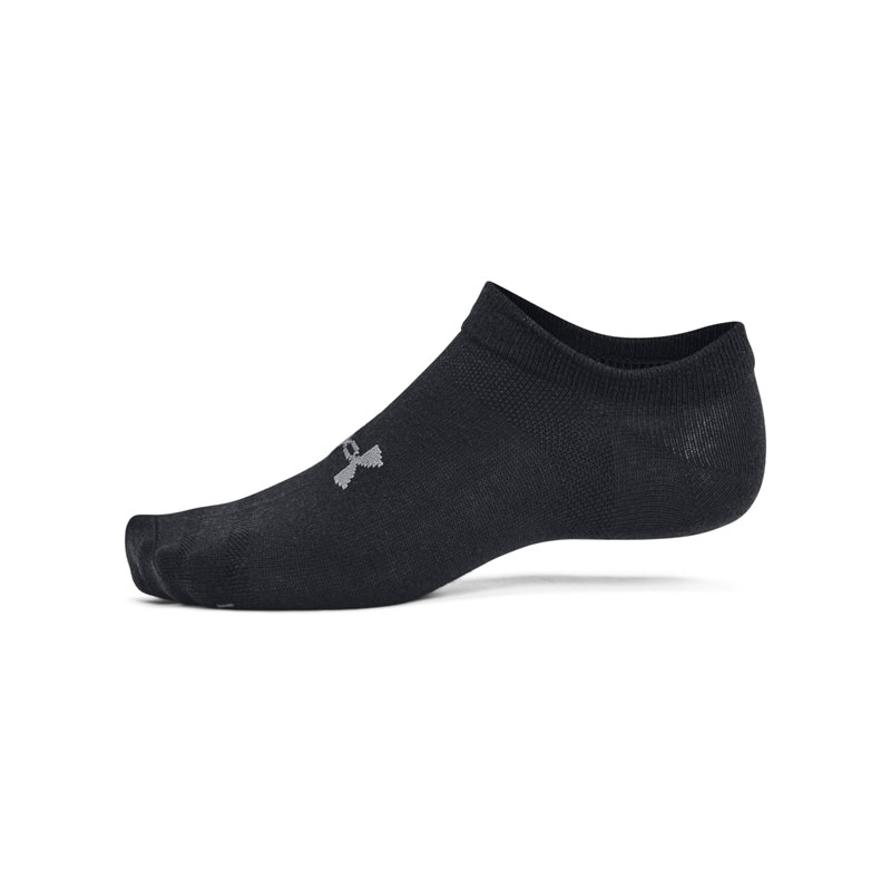 UNDER ARMOUR ESSENTIAL NO SHOW 6PK (1382611-001)Αθλητικές Κάλτσες Μαύρες 6 Ζεύγη