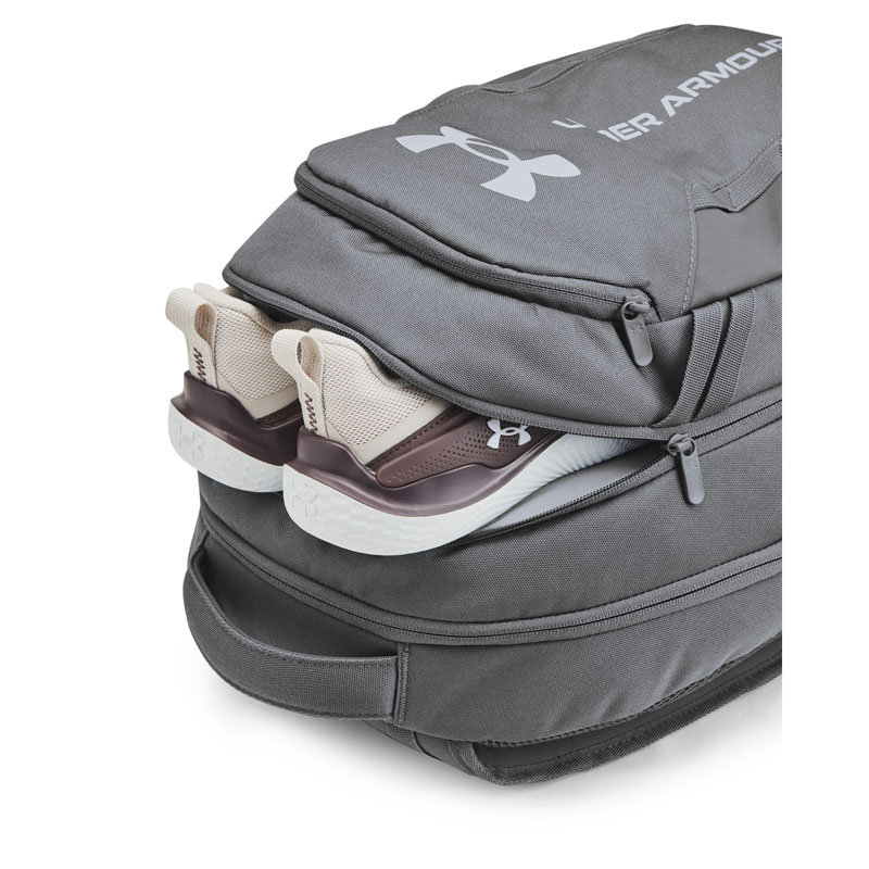 UNDER ARMOUR HUSTLE 6.0 BACKPACK (1384672-025)ΣΑΚΙΔΙΟ ΠΛΑΤΗΣ Castlerock/Steel 29 ΛΙΤΡΑ