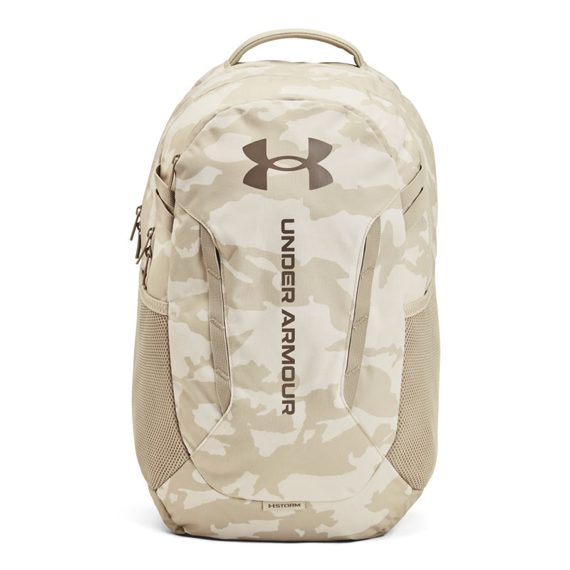 UNDER ARMOUR HUSTLE 6.0 BACKPACK (1384672-110)ΣΑΚΙΔΙΟ ΠΛΑΤΗΣ Summit White/Taupe Dusk 29 ΛΙΤΡΑ