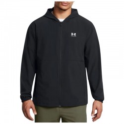 Under Armour Vibe Woven Windbreaker - Black (1386555-001)ΑΝΔΡΙΚΗ ΑΝΤΙΑΝΕΜΙΚΗ ΖΑΚΕΤΑ ΜΑΥΡΗ