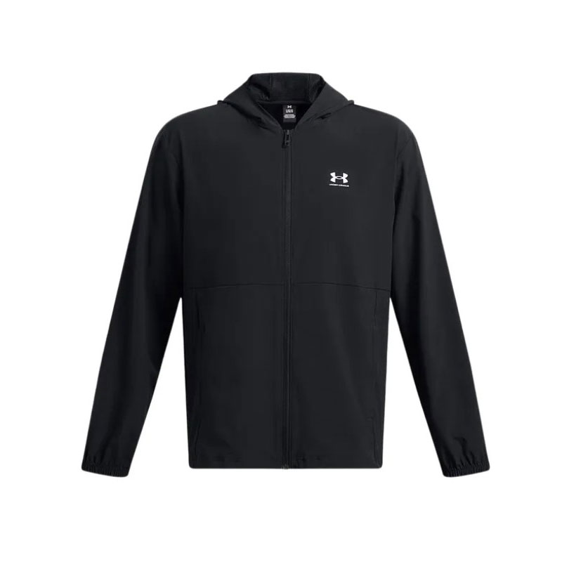 Under Armour Vibe Woven Windbreaker - Black (1386555-001)ΑΝΔΡΙΚΗ ΑΝΤΙΑΝΕΜΙΚΗ ΖΑΚΕΤΑ ΜΑΥΡΗ