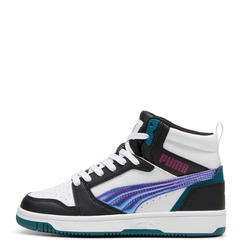 Puma Rebound V6 Mid Bouncy Sky JUNIOR (398725-02)ΠΑΙΔΙΚΑ ΜΠΟΤΑΚΙΑ Black/Magenta Gley