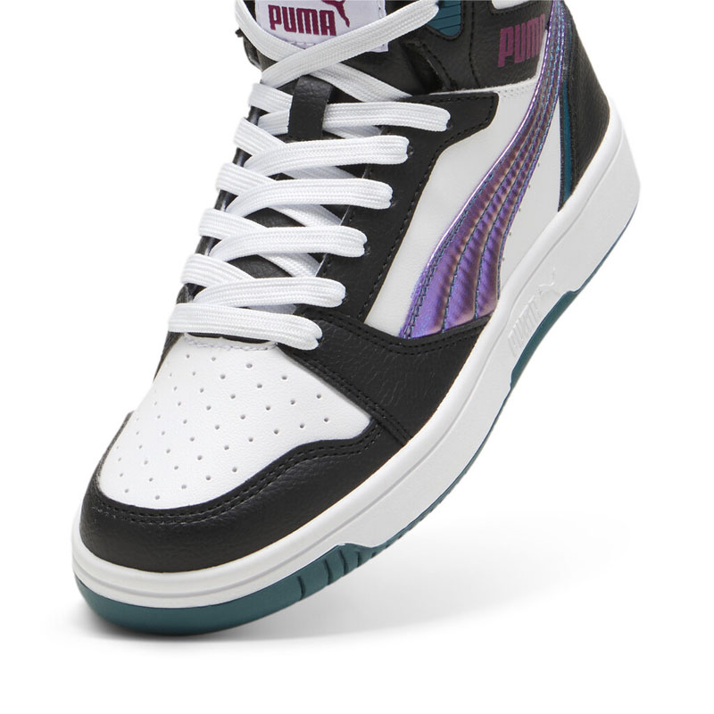 Puma Rebound V6 Mid Bouncy Sky JUNIOR (398725-02)ΠΑΙΔΙΚΑ ΜΠΟΤΑΚΙΑ Black/Magenta Gley