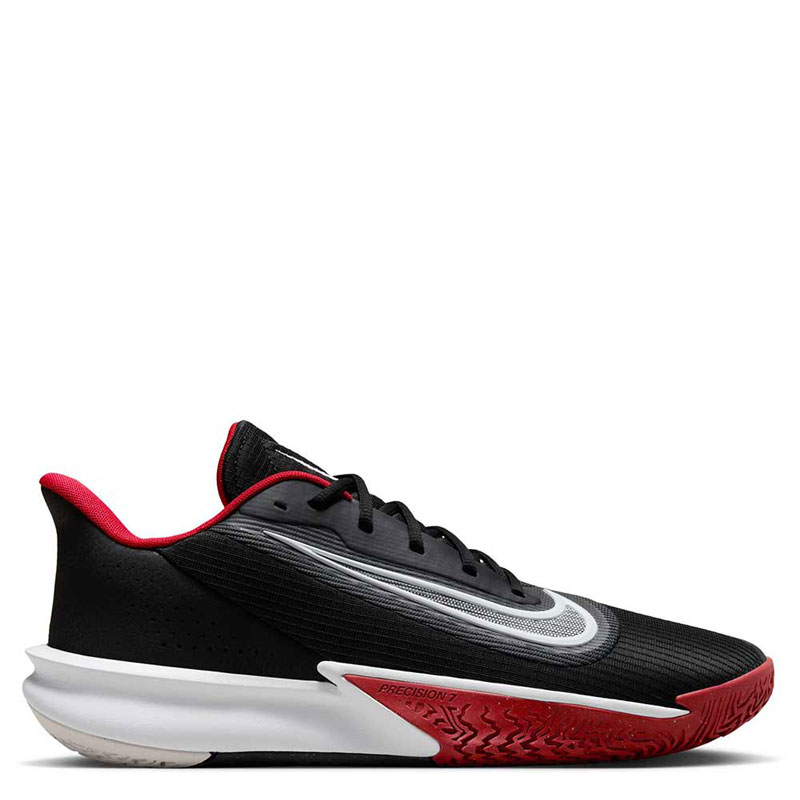 Nike Precision 7 (FN4322-002)Μπασκετικά Παπούτσια Μαύρο / University Red / Λευκό