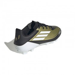 Adidas F50 Club Messi FxG (IG9331)Ποδοσφαιρικά Παπούτσια με Τάπες  Gold Metallic / Cloud White / Core Black