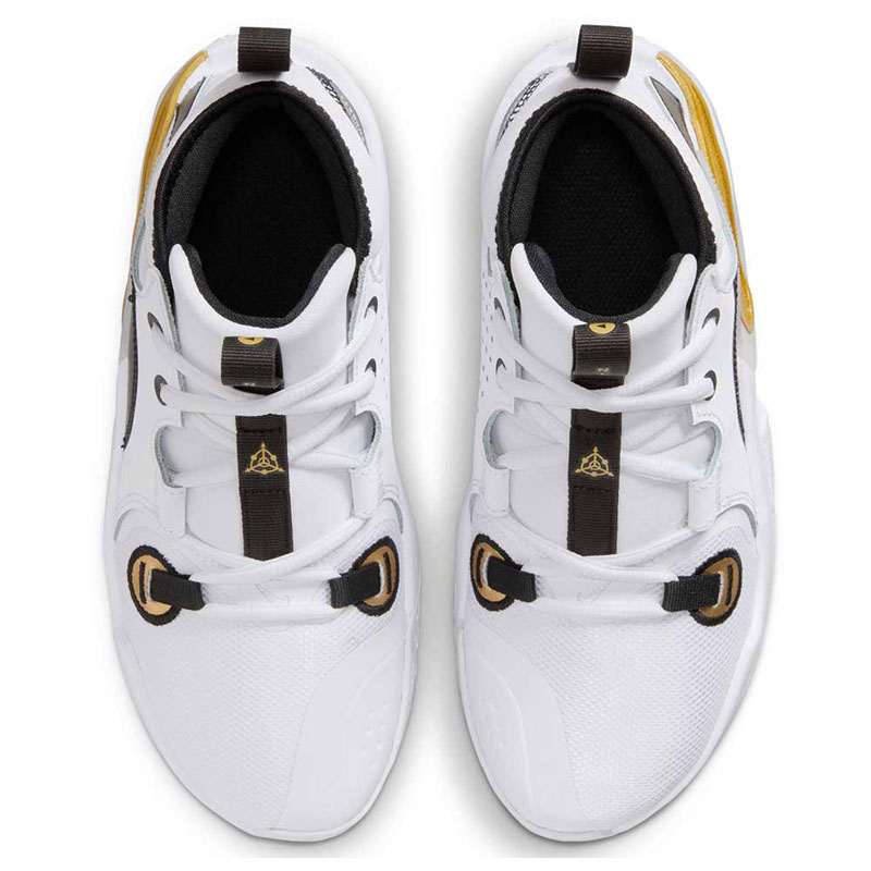 Nike Air Zoom Crossover 2 KIDS (FB2689-100)Παιδικά Παπούτσια Μπάσκετ WHITE/GOLD/BLACK