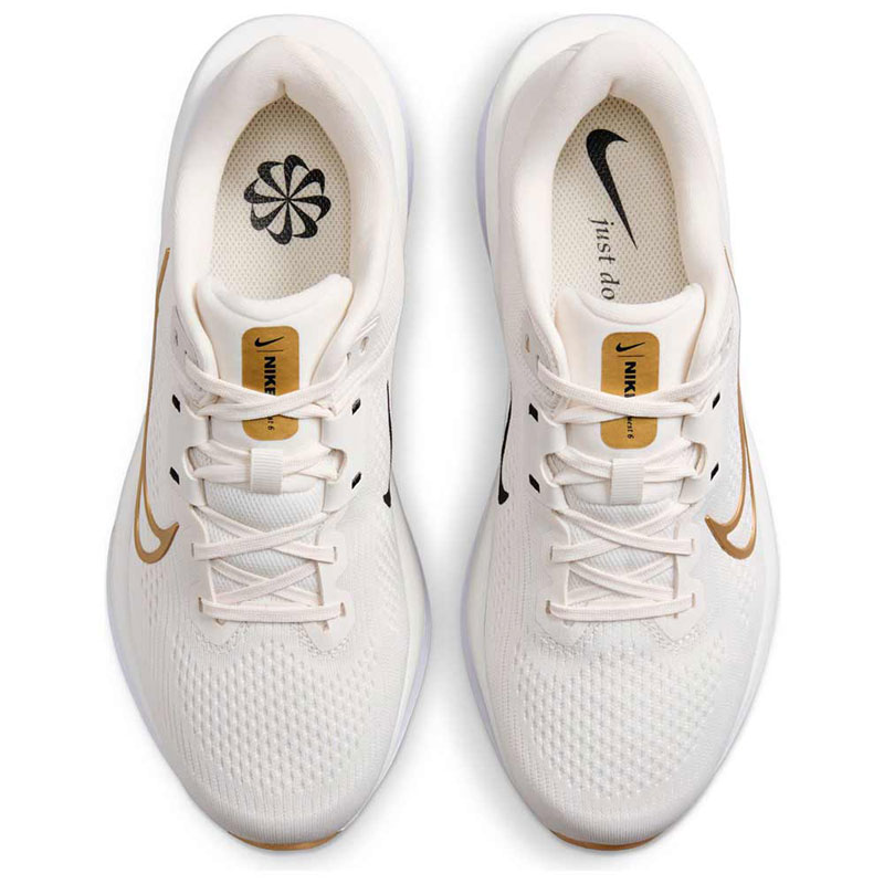 Nike Quest 6 WMNS (FD6034-003)Γυναικεία Αθλητικά Παπούτσια Running Phantom/Sail/Pale Ivory/Metallic Gold