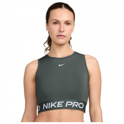 Nike Pro Dri-FIT Cropped Tank Top (FZ3615-338)ΓΥΝΑΙΚΕΙΟ ΜΠΟΥΣΤΑΚΙ ΠΡΑΣΙΝΟ