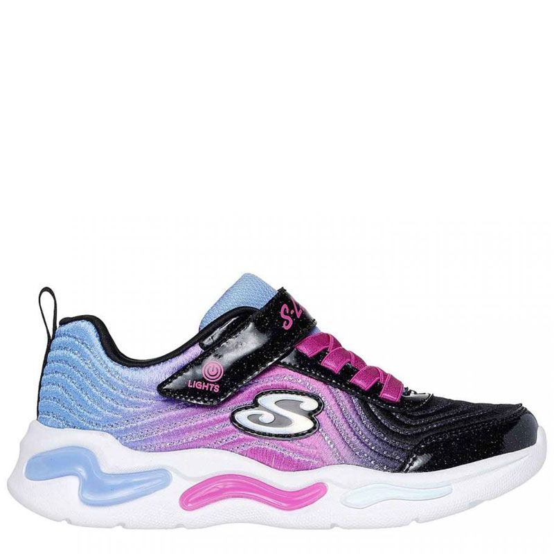 SKECHERS OMBRE EXPRESS KIDS (302327L-BKMT)ΠΑΙΔΙΚΑ ΠΑΠΟΥΤΣΙΑ ΦΩΤΙΖΟΜΕΝΑ ΠΟΛΥΧΡΩΜΑ