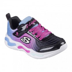 SKECHERS OMBRE EXPRESS KIDS (302327L-BKMT)ΠΑΙΔΙΚΑ ΠΑΠΟΥΤΣΙΑ ΦΩΤΙΖΟΜΕΝΑ ΠΟΛΥΧΡΩΜΑ