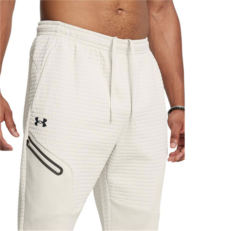 UNDER ARMOUR Unstoppable Fleece Grid Joggers(1386544-110)ΑΝΔΡΙΚΟ ΠΑΝΤΕΛΟΝΙ ΦΟΡΜΑΣ Summit White/Black