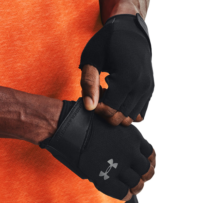 UNDER ARMOUR TRAINING GLOVES (1369826-001)Ανδρικά Γάντια Γυμναστηρίου ΜΑΥΡΑ