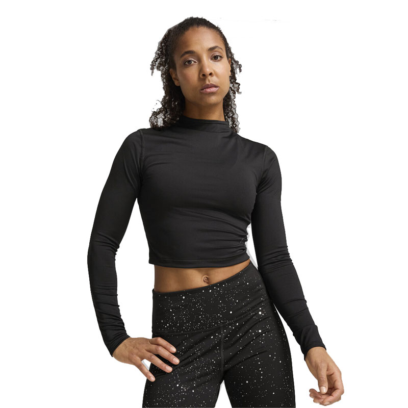 PUMA INTERGALACTIC Long Sleeve Crop Top Women (525801-01)ΓΥΝΑΙΚΕΙΑ ΜΠΛΟΥΖΑ ΜΑΥΡΗ