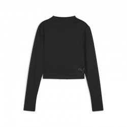 PUMA INTERGALACTIC Long Sleeve Crop Top Women (525801-01)ΓΥΝΑΙΚΕΙΑ ΜΠΛΟΥΖΑ ΜΑΥΡΗ