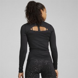 PUMA INTERGALACTIC Long Sleeve Crop Top Women (525801-01)ΓΥΝΑΙΚΕΙΑ ΜΠΛΟΥΖΑ ΜΑΥΡΗ