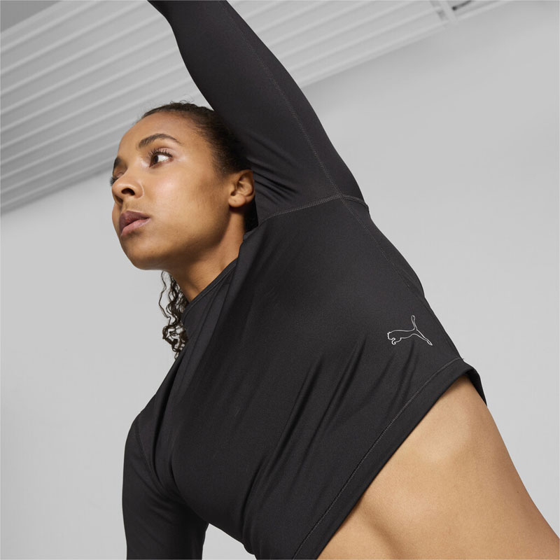 PUMA INTERGALACTIC Long Sleeve Crop Top Women (525801-01)ΓΥΝΑΙΚΕΙΑ ΜΠΛΟΥΖΑ ΜΑΥΡΗ