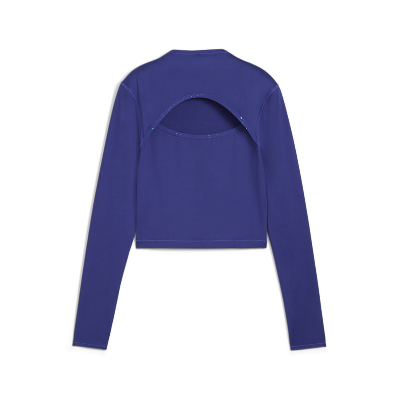 PUMA INTERGALACTIC Long Sleeve Crop Top Women (525801-27)ΓΥΝΑΙΚΕΙΑ ΜΠΛΟΥΖΑ Lapis Lazul ΜΩΒ