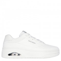 Skechers Mens Deboss Duraleather (183145-WHT)ΑΝΔΡΙΚΑ ΠΑΠΟΥΤΣΙΑ ΛΕΥΚΑ