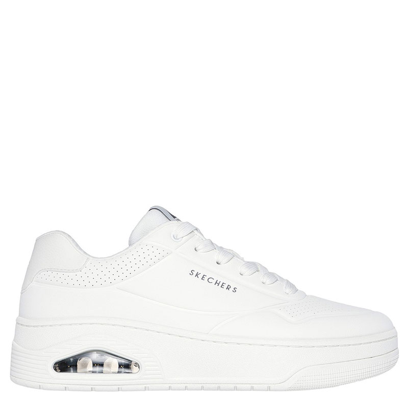 Skechers Mens Deboss Duraleather (183145-WHT)ΑΝΔΡΙΚΑ ΠΑΠΟΥΤΣΙΑ ΛΕΥΚΑ