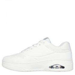 Skechers Mens Deboss Duraleather (183145-WHT)ΑΝΔΡΙΚΑ ΠΑΠΟΥΤΣΙΑ ΛΕΥΚΑ