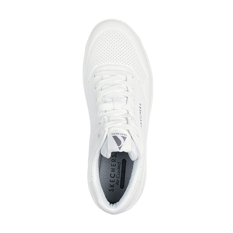 Skechers Mens Deboss Duraleather (183145-WHT)ΑΝΔΡΙΚΑ ΠΑΠΟΥΤΣΙΑ ΛΕΥΚΑ