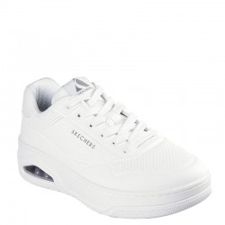 Skechers Mens Deboss Duraleather (183145-WHT)ΑΝΔΡΙΚΑ ΠΑΠΟΥΤΣΙΑ ΛΕΥΚΑ