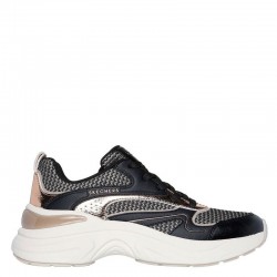 Skechers Hazel - Metallic Soiree (177566-BKGD)ΓΥΝΑΙΚΕΙΑ ΠΑΠΟΥΤΣΙΑ BLACK/WHITE/METALLIC GOLD