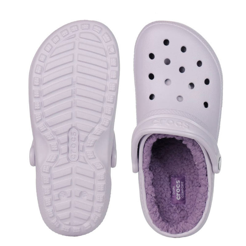 CROCS CLASSIC LINED CLOG Mauve (203591-5PU)ΣΑΜΠΟ ΜΩΒ ΜΕ ΓΟΥΝΑ