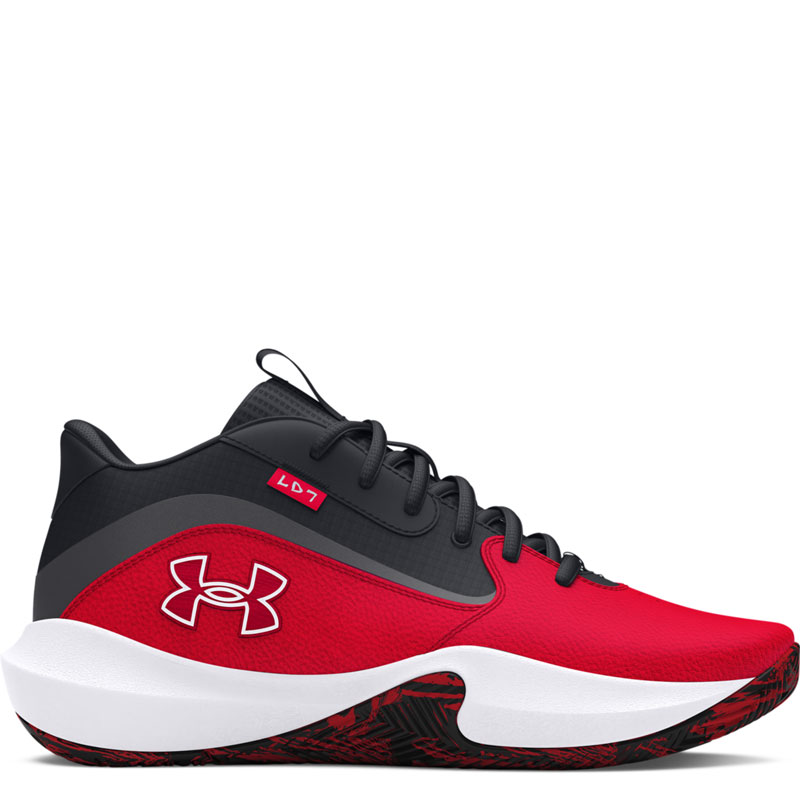 Under Armour Lockdown 7 (3028512-600)ΑΝΔΡΙΚΑ ΠΑΠΟΥΤΣΙΑ ΜΠΑΣΚΕΤ RED/BLACK/WHITE