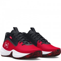 Under Armour Lockdown 7 (3028512-600)ΑΝΔΡΙΚΑ ΠΑΠΟΥΤΣΙΑ ΜΠΑΣΚΕΤ RED/BLACK/WHITE