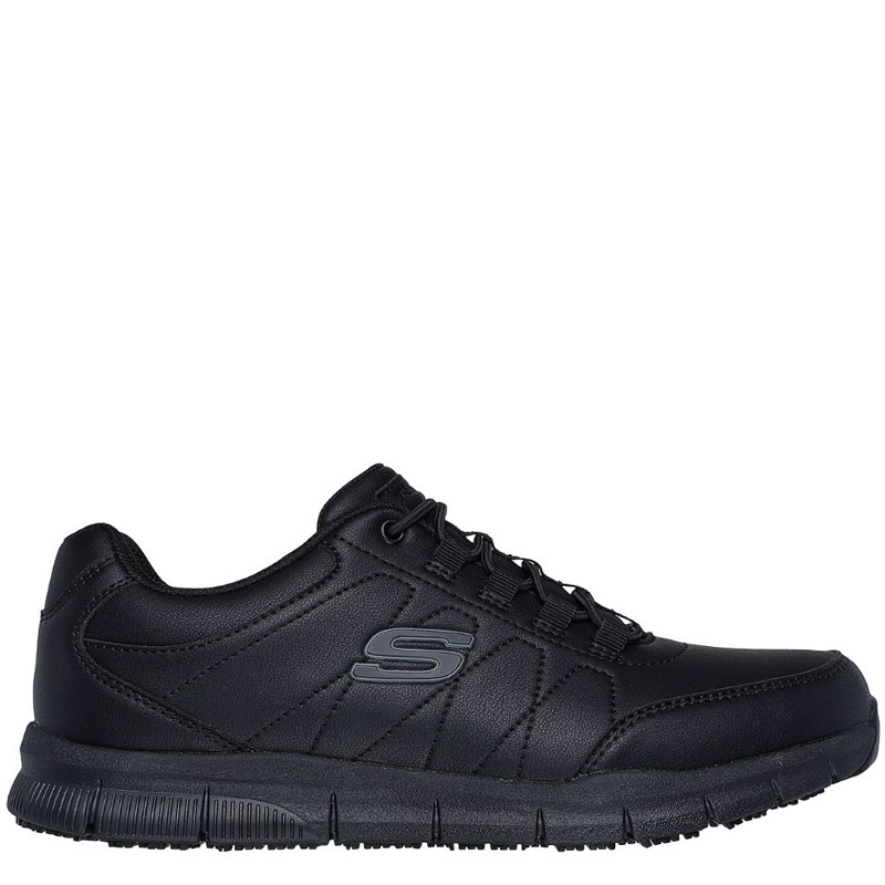 SKECHERS Work: Nampa - Osil (200272-BLK)ΑΝΔΡΙΚΑ ΠΑΠΟΥΤΣΙΑ ΕΡΓΑΣΙΑΣ ΑΝΤΙΟΛΙΣΘΗΤΙΚΑ ΜΑΥΡΑ