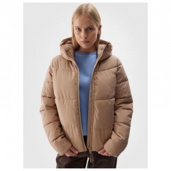 4F DOWN JACKET (4FWAW24TDJAF473-83S)ΓΥΝΑΙΚΕΙΟ ΜΠΟΥΦΑΝ ΜΠΕΖ