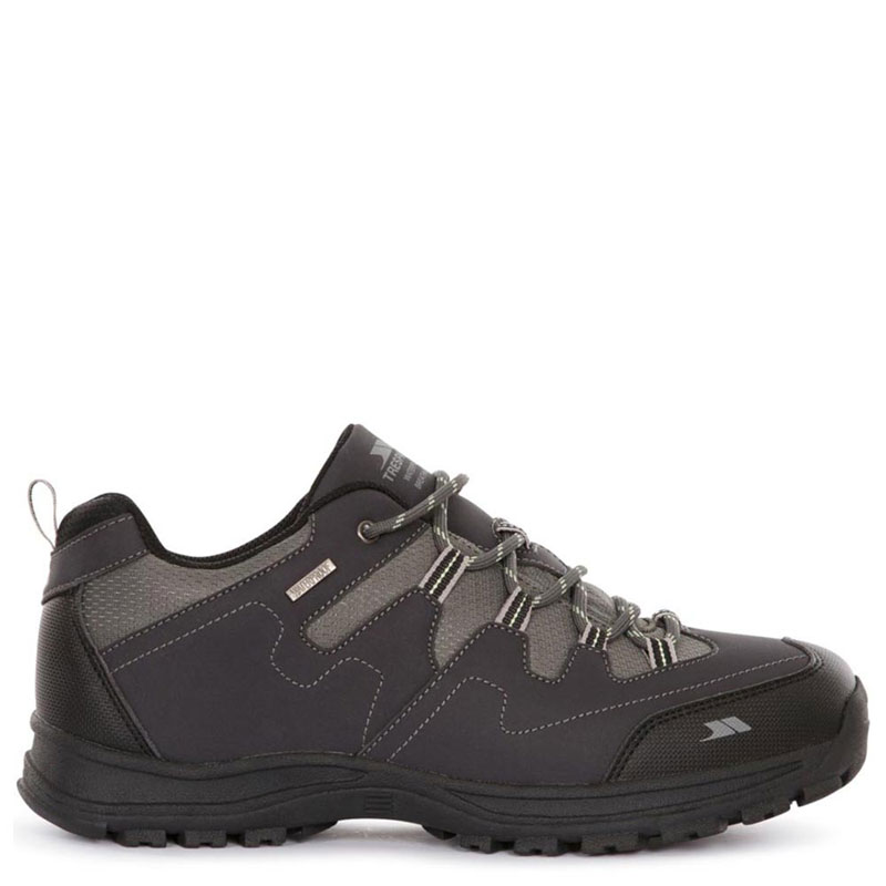 Trespass Finley Low Cut - Male Low Cut Hiking Shoe (MAFOTEN30001-GRA)Ανδρικά Ορειβατικά Παπούτσια ΜΑΥΡΟ/ΓΚΡΙ ΑΔΙΑΒΡΟΧΑ